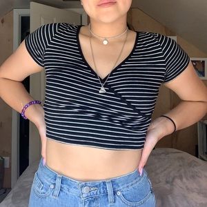Striped crop top